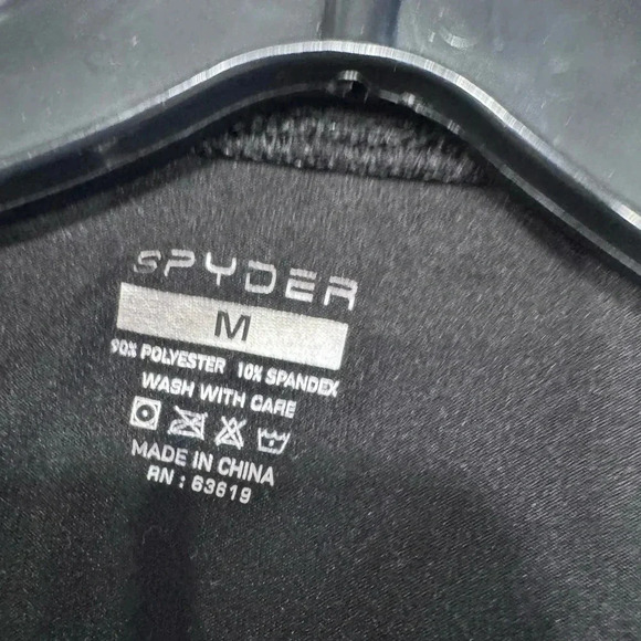Spyder Men’s Athletic Performance Tee Shirt Fitted Black Size M - Picture 5 of 10